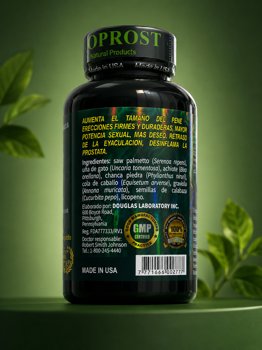 Bio Prost Original - etiqueta con ingredientes