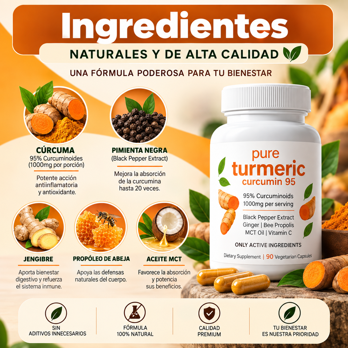 Pure Turmeric Curcumin 95